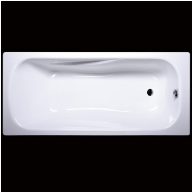 Vispool Classica akmens masės vonia, 170 x 75 cm, su sifonu, balta 1